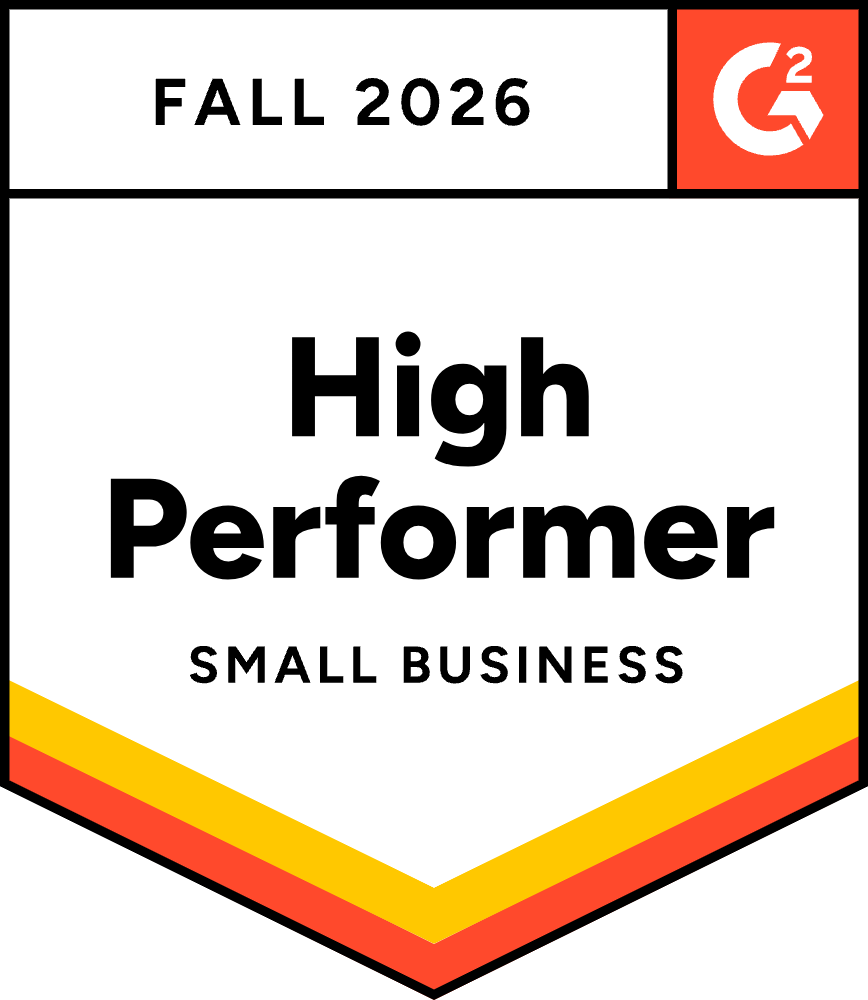 G2 High Performer Small Business Fall 2026